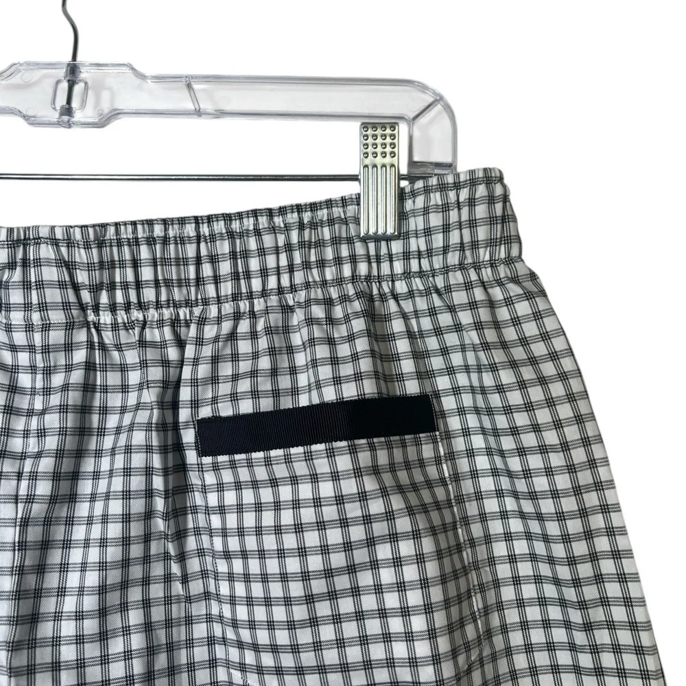 Claridge + King Black White Check The Boxer Shorts NWT Large